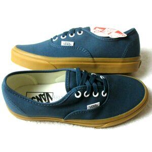 Vans Women's Authentic Reflecting Pond Blue Gum Canvas Skate Shoes Size 6 NIB